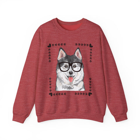Geeky Good Siberian Husky Unisex Crewneck Sweatshirt