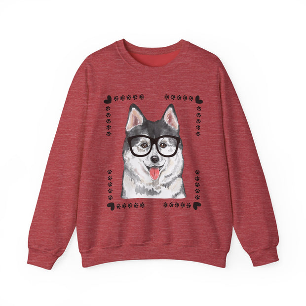 Geeky Good Siberian Husky Unisex Crewneck Sweatshirt