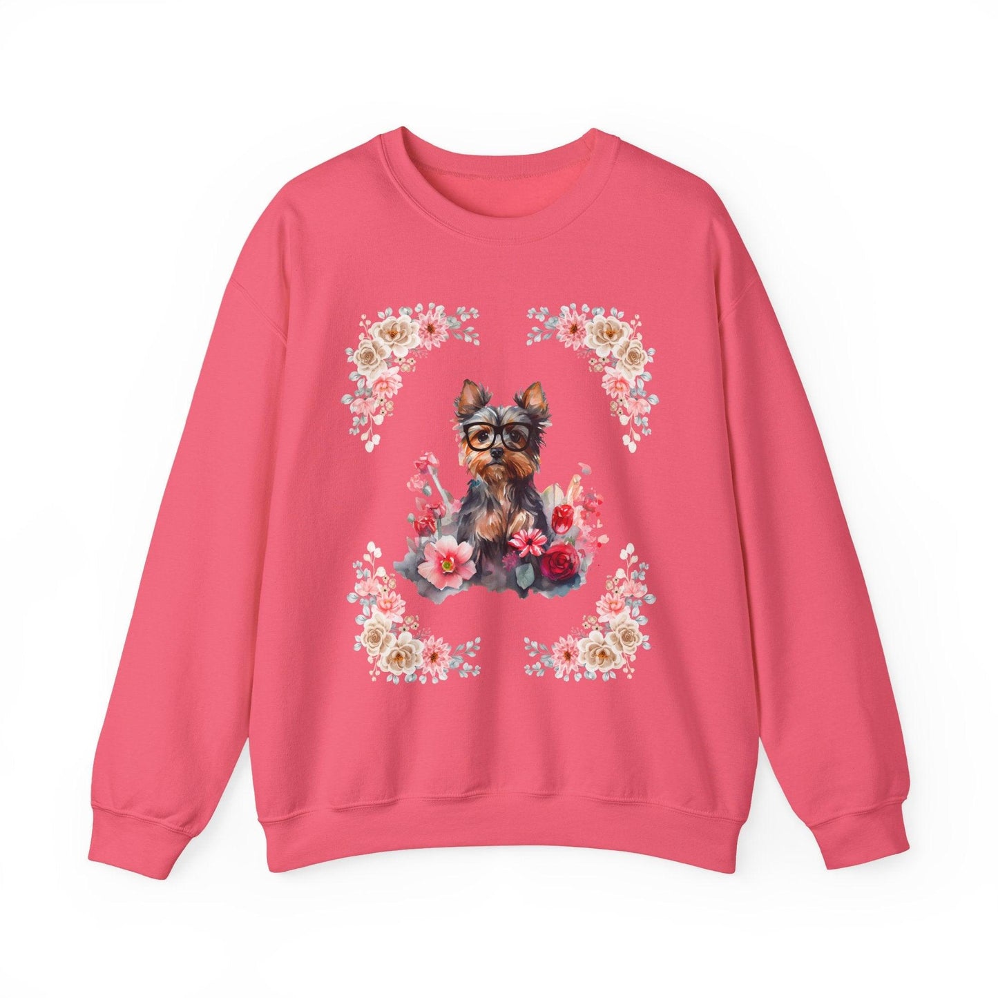 Geeky Goddess Yorkie Unisex Crewneck Sweatshirt