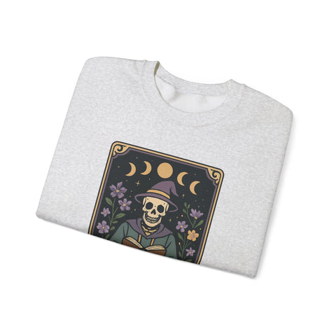 Bookworm Skeleton Crewneck Sweatshirt