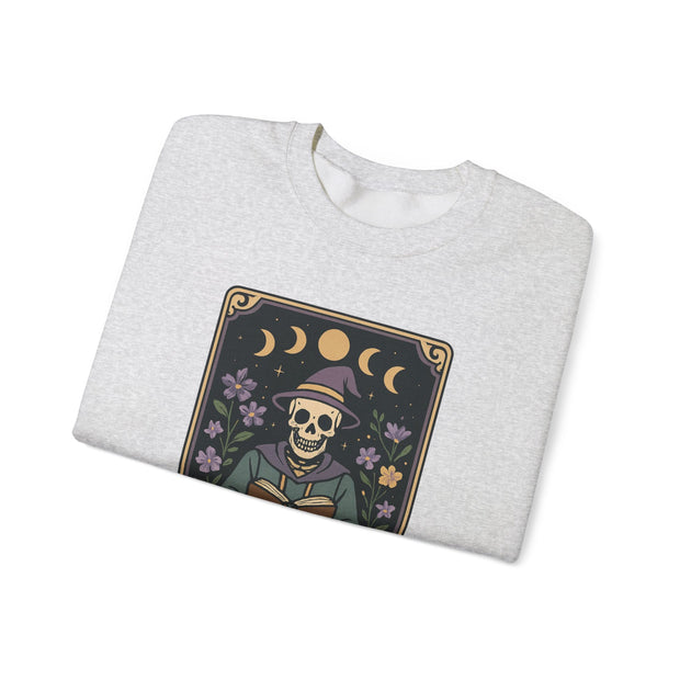 Bookworm Skeleton Crewneck Sweatshirt