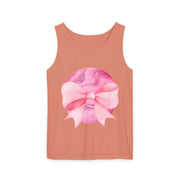 Pink Planet Wrapped In Bow Unisex Tank Top