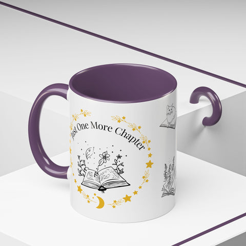'Just One More Chapter' Accent Coffee Mug