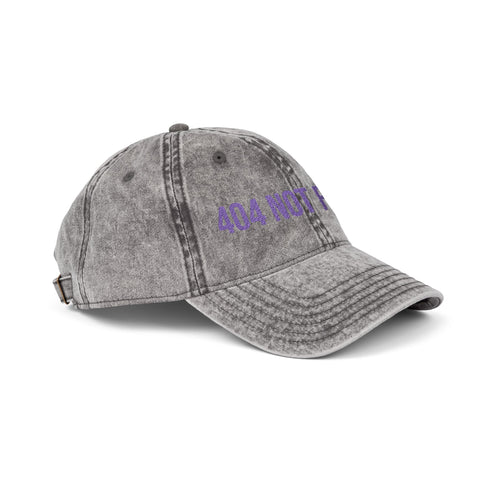 '404 NOT FOUND' Vintage Embroidered Cap