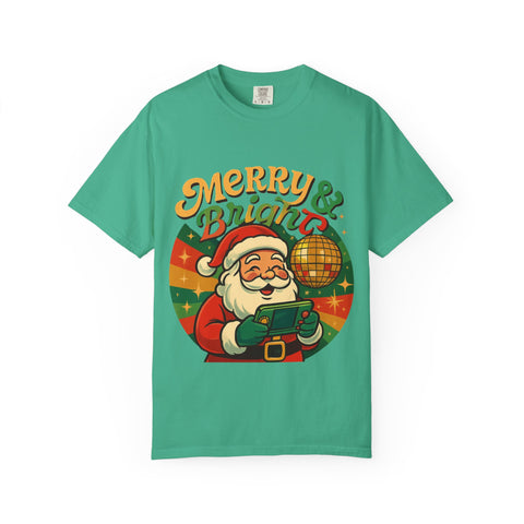 'Merry & Bright' Santa Unisex T-Shirt