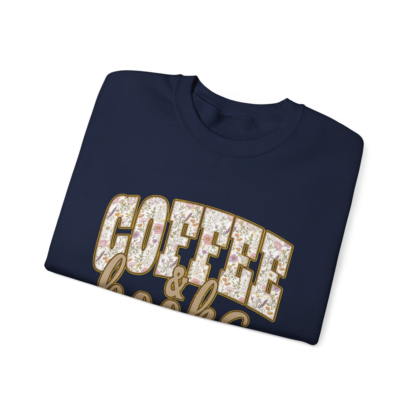 Coffee & Books Crewneck Sweatshirt | Cozy Reading Coffee Shirt