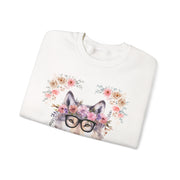 Geeky Goddess Wolf Unisex Crewneck Sweatshirt