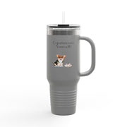 'Espawresso Yourself' Corgi Insulated Travel Mug, 40oz