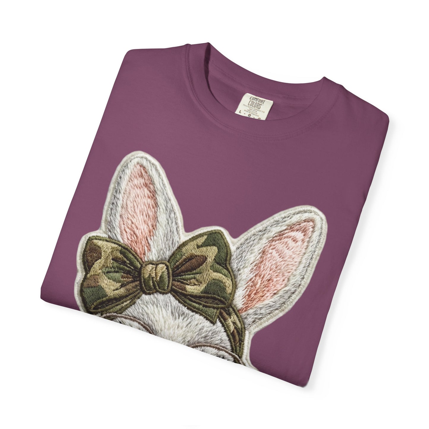 Hipster Bunny Illustration T-Shirt | Bunny with Glasses and Bow