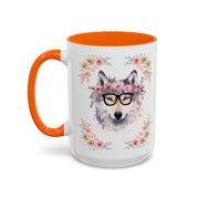 Geeky Goddess Wolf Accent Coffee Mug