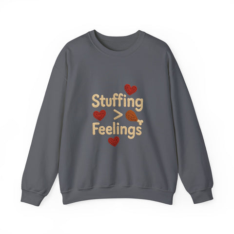Stuffing Over Feelings Crewneck Sweatshirt | Funny Funny Thanksgiving Sweatshirt | Unisex Cozy Apparel | Holiday Gift for Foodies, [...]