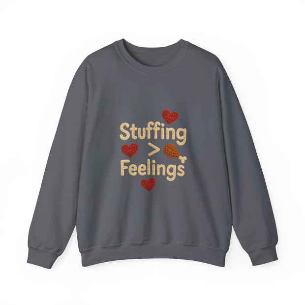 Stuffing Over Feelings Crewneck Sweatshirt | Funny Funny Thanksgiving Sweatshirt | Unisex Cozy Apparel | Holiday Gift for Foodies, [...]