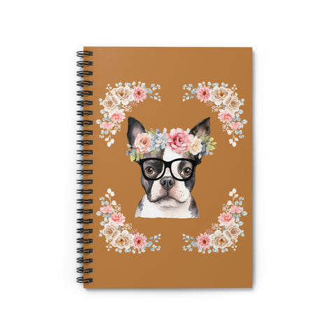 Geeky Goddess French Bulldog Spiral Notebook