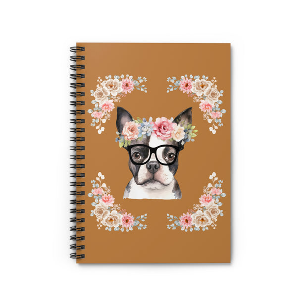 Geeky Goddess French Bulldog Spiral Notebook