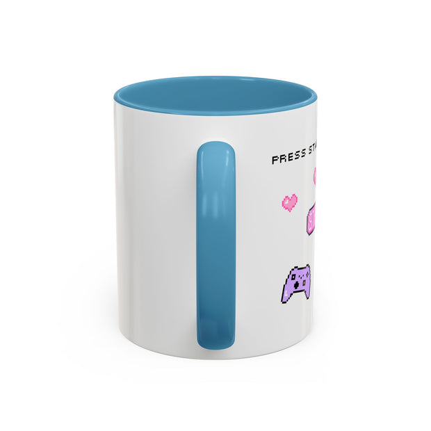 'Press Start To Slay' Accent Coffee Mug