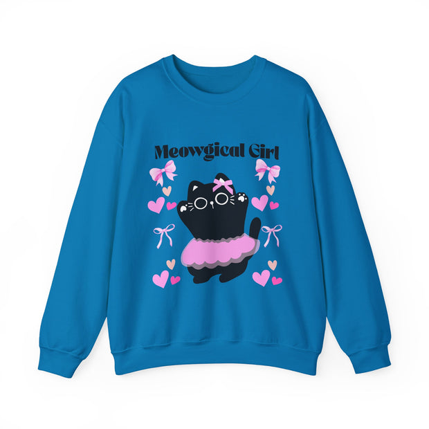 'Meowgical Girl' Unisex Crewneck Sweatshirt