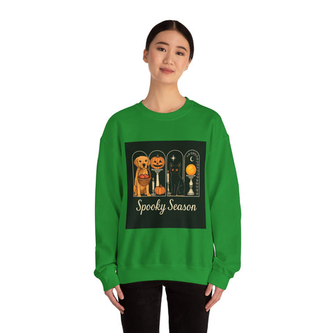 Spooky Season Golden Retriever Crewneck Sweatshirt