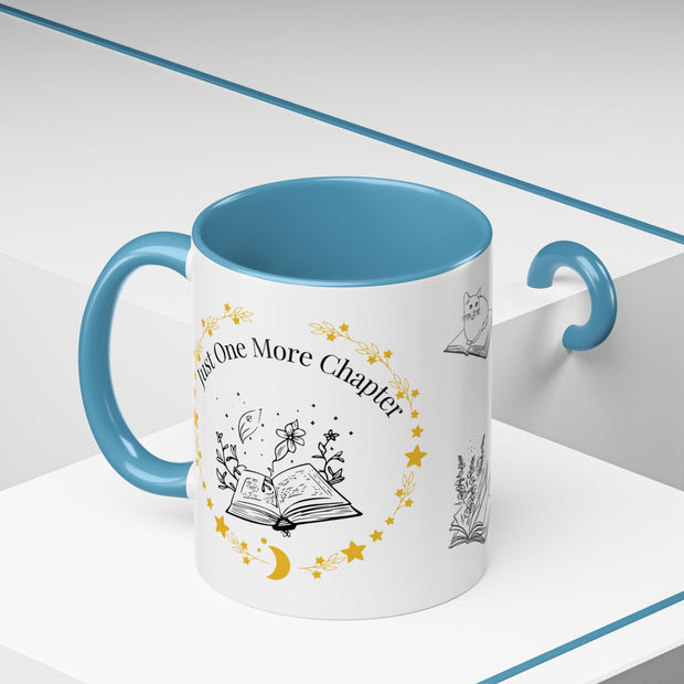 'Just One More Chapter' Accent Coffee Mug