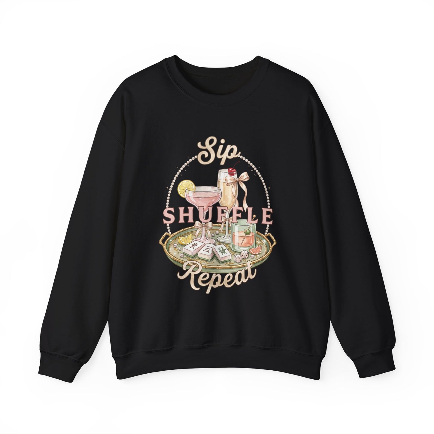 Mahjong Girls Night Crewneck Sweatshirt | Mahjong Tiles, Pastel Cozy Club