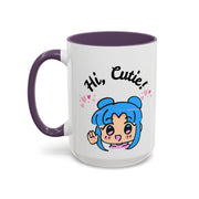 'Hi Cutie' Accent Coffee Mug