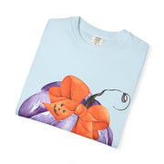 Purple Pumpkin Wrapped In A Bow Unisex T-Shirt