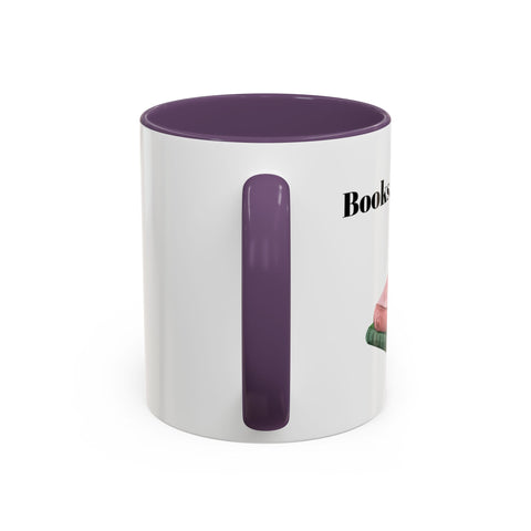 'Books, Coffee, Repeat' Accent Coffee Mug