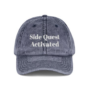 'Side Quest Activated' Vintage Embroidered Cap