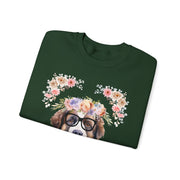 Geeky Goddess Saint Bernard Unisex Crewneck Sweatshirt