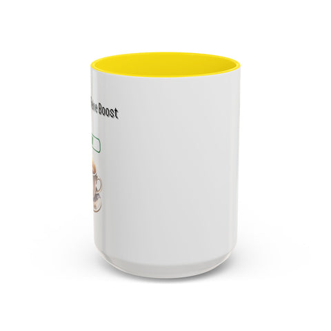 'Loading...Caffeine Boost' Accent Coffee Mug