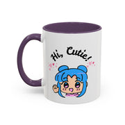 'Hi Cutie' Accent Coffee Mug