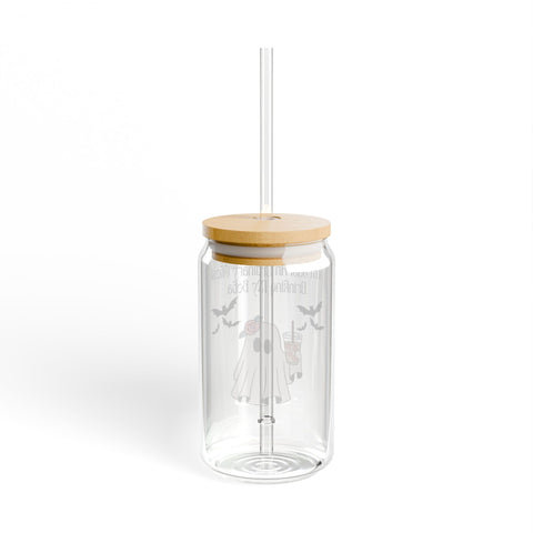 'I'm Just An Ordinary Ghost Drinking My Boba' Sipper Glass