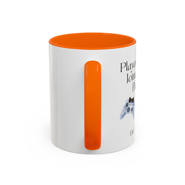 'Player 2 Has Joined The Party' 'Est. 2026' Accent Coffee Mug