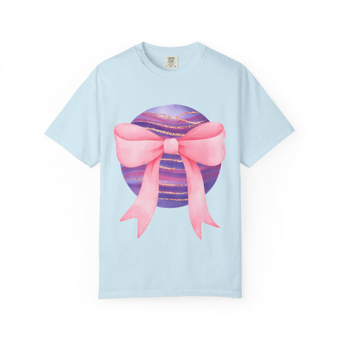 Pink/Purple Planet Wrapped In A Bow Unisex T-Shirt