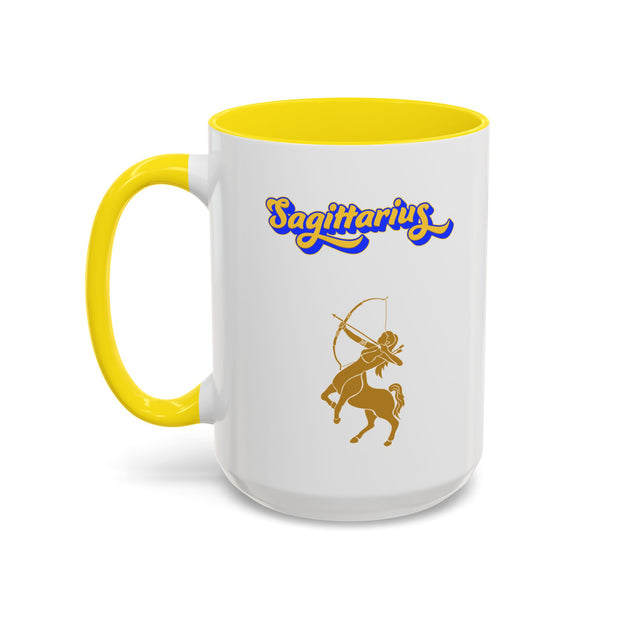 'Sagittarius' Zodiac Accent Coffee Mug