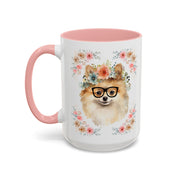 Geeky Goddess Pomeranian Accent Coffee Mug