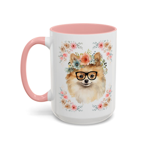 Geeky Goddess Pomeranian Accent Coffee Mug