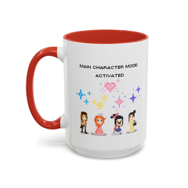 'Main Character Mode: Activated' Accent Coffee Mug