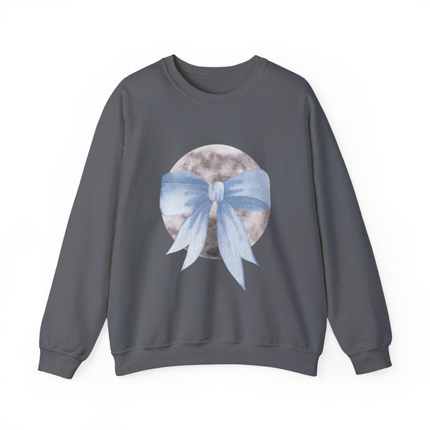 Moon Wrapped In A Bow Unisex Crewneck Sweatshirt