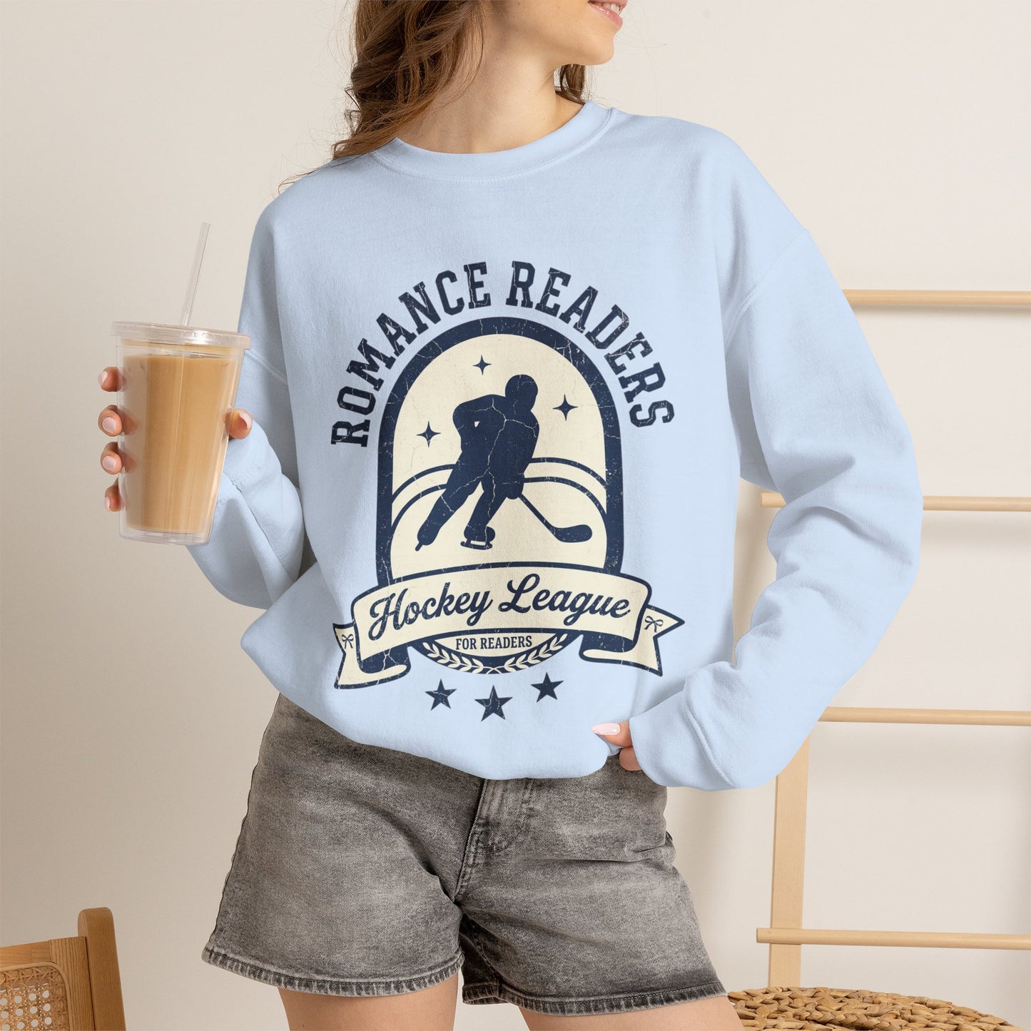 Romance Readers Hockey League Sweatshirt, Hockey Romance Booktok Crewneck, Sports Romance Reader Pullover