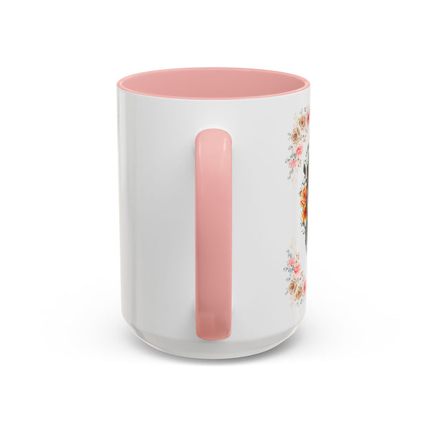 Geeky Goddess Gray Cat Accent Coffee Mug