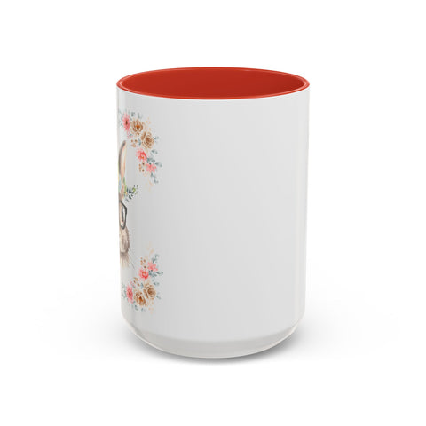 Geeky Goddess Bunny Accent Coffee Mug