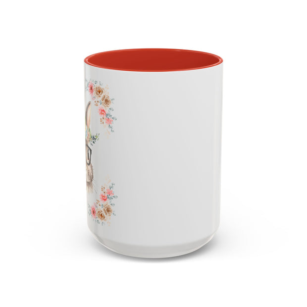 Geeky Goddess Bunny Accent Coffee Mug