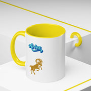 'Aries' Zodiac Accent Coffee Mug