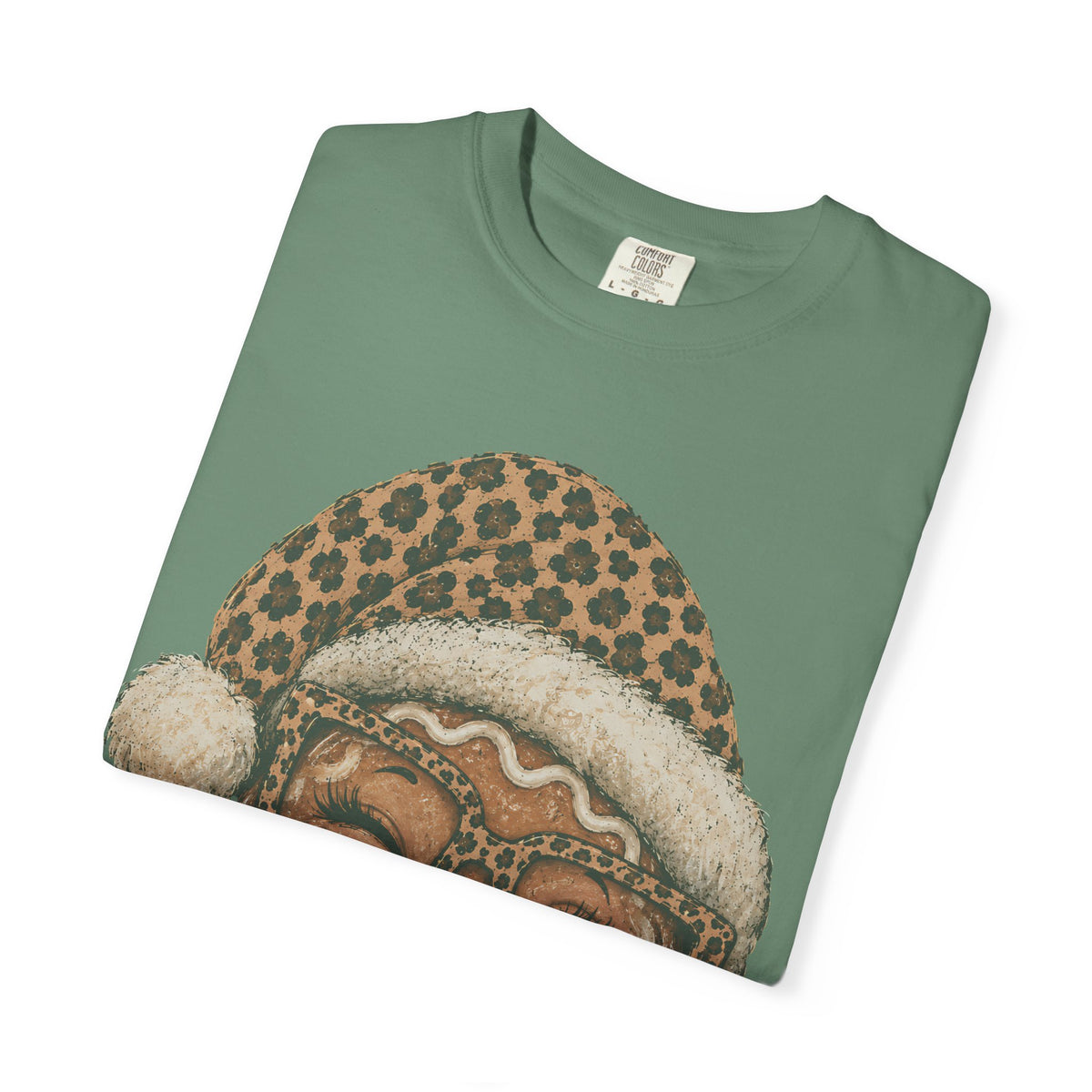 Gingerbread Christmas Shirt, Leopard Gingerbread Tee, Cute Christmas T-Shirt, Retro Holiday Shirt, Gingerbread Lover Gift for Her