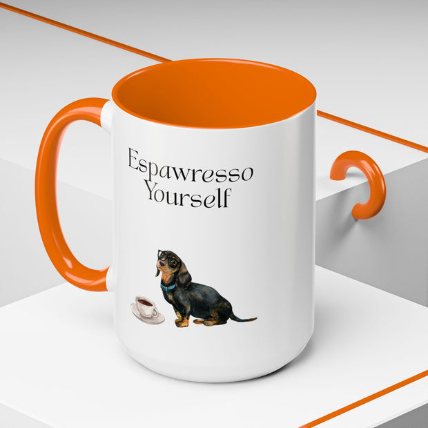 'Espawresso Yourself' Dachshund Accent Coffee Mug