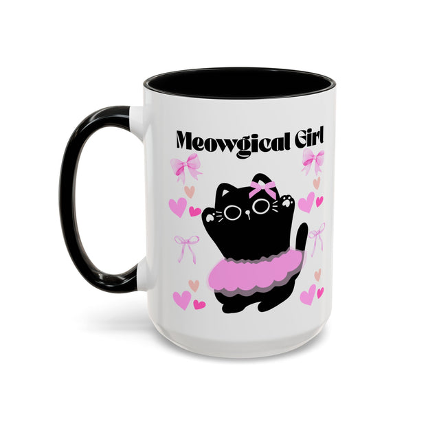 'Meowgical Girl' Accent Coffee Mug