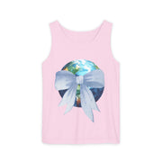 Earth Wrapped In Bow Unisex Tank Top