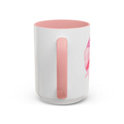 Pink Planet Wrapped In A Bow Accent Coffee Mug