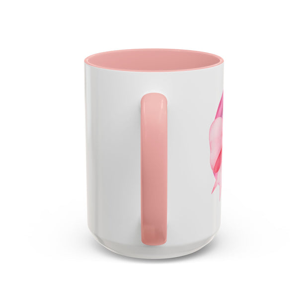 Pink Planet Wrapped In A Bow Accent Coffee Mug