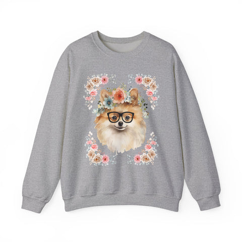 Geeky Goddess Pomeranian Unisex Crewneck Sweatshirt